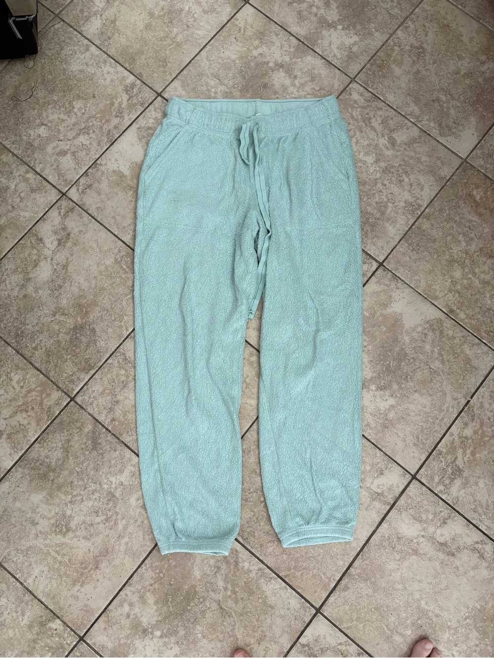 aerie Plush Joggers in Light Aqua